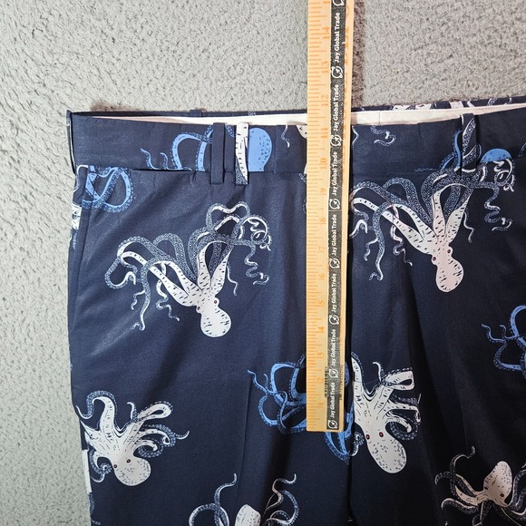 RLX Ralph Lauren Shorts Men 38 Octopus Print Navy Stretch Golf - Picture 6 of 11